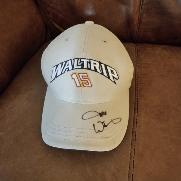 Nascar Napa Racing Michael Waltrip 15 Autographed Hat Cap, Kids, Pre-owned - Picture 1 of 8